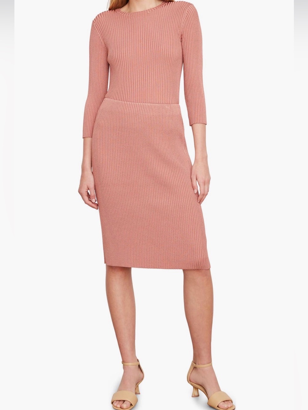 VINCE Ribbed Sweater Skirt